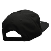 Gold Star of David Patched Wool Blend Pro Style Snapback - Black OSFM