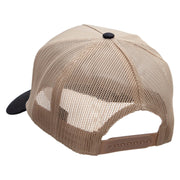 Grey Texas State Two Tone Cotton Twill 5 panel Mesh Back Cap