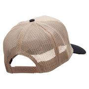 Grey Texas State Two Tone Cotton Twill 5 panel Mesh Back Cap