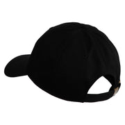 Greek Alphabet RHO Patched Unstructured Cotton Twill Washed Cap - Black OSFM