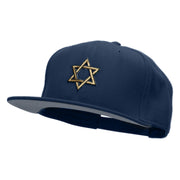 Gold Star of David Patched Wool Blend Pro Style Snapback