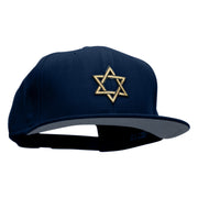 Gold Star of David Patched Wool Blend Pro Style Snapback