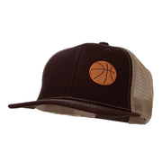 Small Basketball Patched Premium Mesh Cap