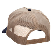 Grey Texas State Two Tone Cotton Twill 5 panel Mesh Back Cap