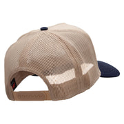 Grey Texas State Two Tone Cotton Twill 5 panel Mesh Back Cap