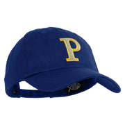 Greek Alphabet RHO Patched Unstructured Cotton Twill Washed Cap - Royal OSFM