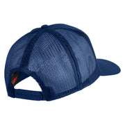 USS Key West Submarine SSN 722 Patched Solid Cotton Twill Mesh Prostyle Cap - Royal OSFM