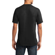 Sunny And Waves Graphic Design Men's Big Size Port & Company Core Cotton V-Neck T-Shirt - Jet-Black XS