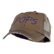 Pops! Heat Transfer Low Profile Special Cotton Mesh Cap