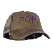 Pops! Heat Transfer Low Profile Special Cotton Mesh Cap