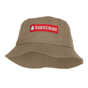 Subscribe Button Heat Transfer Bucket Hat