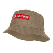 Subscribe Button Heat Transfer Bucket Hat