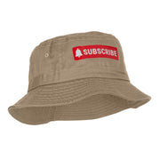 Subscribe Button Heat Transfer Bucket Hat