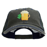 Lucky Irish Beer Heat Transfer Low Profile Special Cotton Mesh Cap