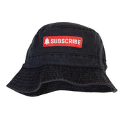 Subscribe Button Heat Transfer Bucket Hat