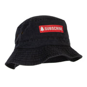 Subscribe Button Heat Transfer Bucket Hat