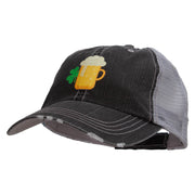 Lucky Irish Beer Heat Transfer Low Profile Special Cotton Mesh Cap