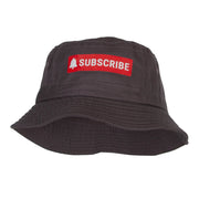 Subscribe Button Heat Transfer Bucket Hat