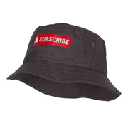 Subscribe Button Heat Transfer Bucket Hat