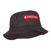 Subscribe Button Heat Transfer Bucket Hat