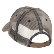 Oktoberfest Skull in Beer Cup Heat Transfer Low Profile Special Cotton Mesh Cap - Khaki OSFM