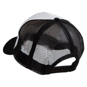 Sunny Smile with Cloud Heat Transfer Foam Panel Mesh Snapback