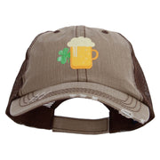 Lucky Irish Beer Heat Transfer Low Profile Special Cotton Mesh Cap