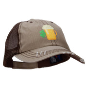 Lucky Irish Beer Heat Transfer Low Profile Special Cotton Mesh Cap