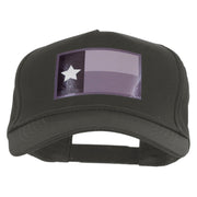 Texas Flag Variation Heat Transfer Solid Cotton Twill 5 Panel Prostyle Snap Cap