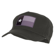 Texas Flag Variation Heat Transfer Solid Cotton Twill 5 Panel Prostyle Snap Cap