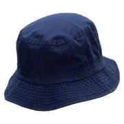 Iconic Shot Embroidered Bucket Hat - Navy OSFM