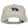 Papa Bear Embroidered Washed Cap