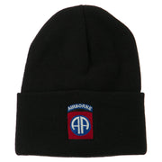 82nd Airborne Military Embroidered Beanie