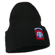 82nd Airborne Military Embroidered Beanie