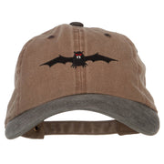 Halloween Bat Embroidered Unstructured Cotton Cap