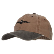 Halloween Bat Embroidered Unstructured Cotton Cap