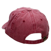 Komodo Dragon Embroidered Pigment Dyed Wash Cap - Wine OSFM