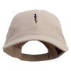 Paramedic Symbol Embroidered Garment Washed Cotton Twill Cap - Khaki OSFM