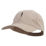 Paramedic Symbol Embroidered Garment Washed Cotton Twill Cap - Khaki OSFM