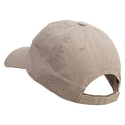 Paramedic Symbol Embroidered Garment Washed Cotton Twill Cap - Khaki OSFM