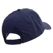 Artistic Letter A Embroidered Low Profile Dyed Cotton Twill Cap - Navy OSFM