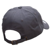 Officially Licensed US Navy USN CPO Retired Unstructured Low Profile 6 panel Cotton Cap - Dk-Grey OSFM