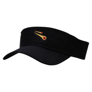 Meteor Shower Embroidered Cotton Twill Sun Visor - Black OSFM