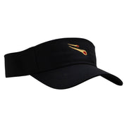 Meteor Shower Embroidered Cotton Twill Sun Visor - Black OSFM