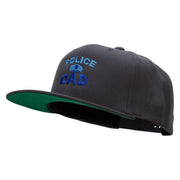 Police Dad Embroidered Wool Blend Prostyle Snapback - Dk-Grey OSFM