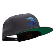 Police Dad Embroidered Wool Blend Prostyle Snapback - Dk-Grey OSFM