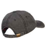 Papa Bear Embroidered Washed Cap