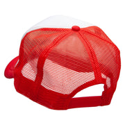 415 Embroidered Summer Foam Mesh Trucker Cap - Red-White OSFM