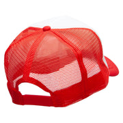 415 Embroidered Summer Foam Mesh Trucker Cap - Red-White OSFM