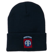 82nd Airborne Military Embroidered Beanie